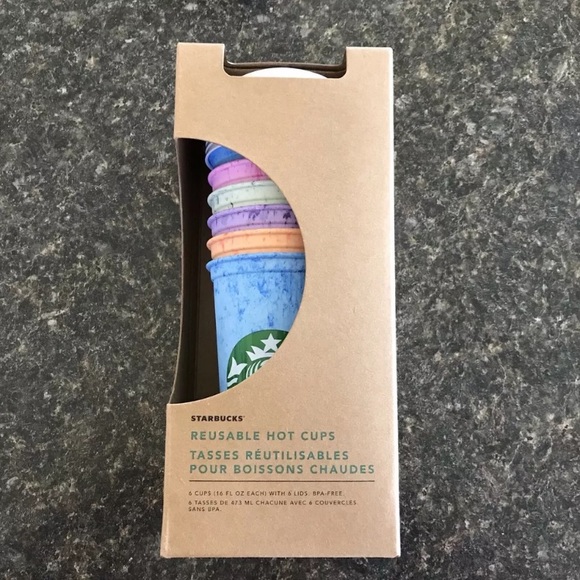 Starbucks Other - Starbucks 6 Pack Reusable Summer Hot Grande Cups